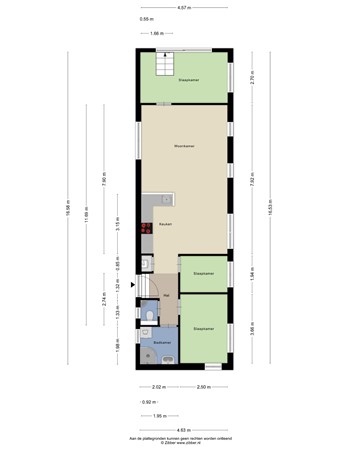 Floorplan - Soestdijksekade 869, 2574 AX Den Haag